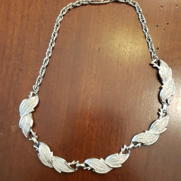 VINTAGE Choker Necklace Silver Pave Costume Jewels - Picture 4 of 8